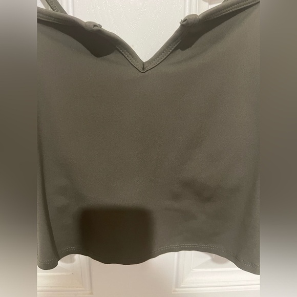 Free People Movement Olive Green Active Wear Crop Top in Size Medium - Picture 6 of 11